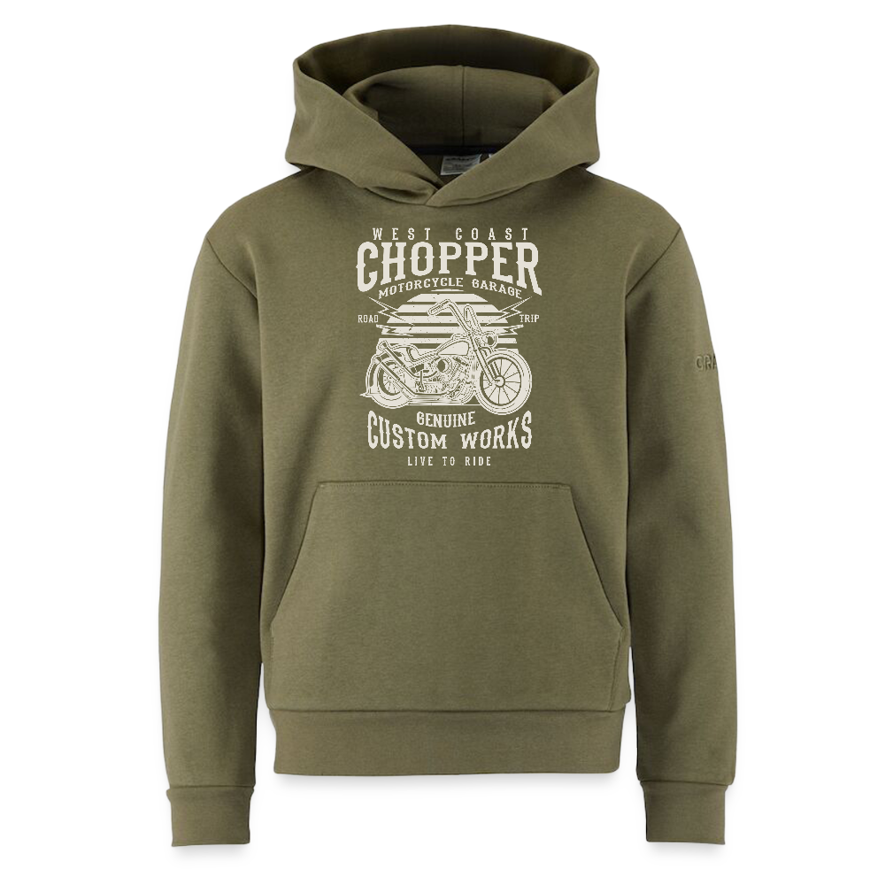 CRAFT Community 2.0 tieners hoodie - mosgroen