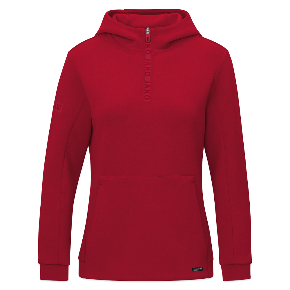 JAKO Vrouwen ziphoodie Pro Casual - donkerrood