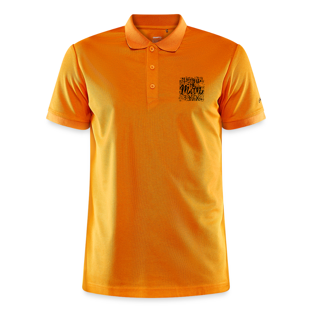 CRAFT Core Unify polo - lichtoranje gemêleerd