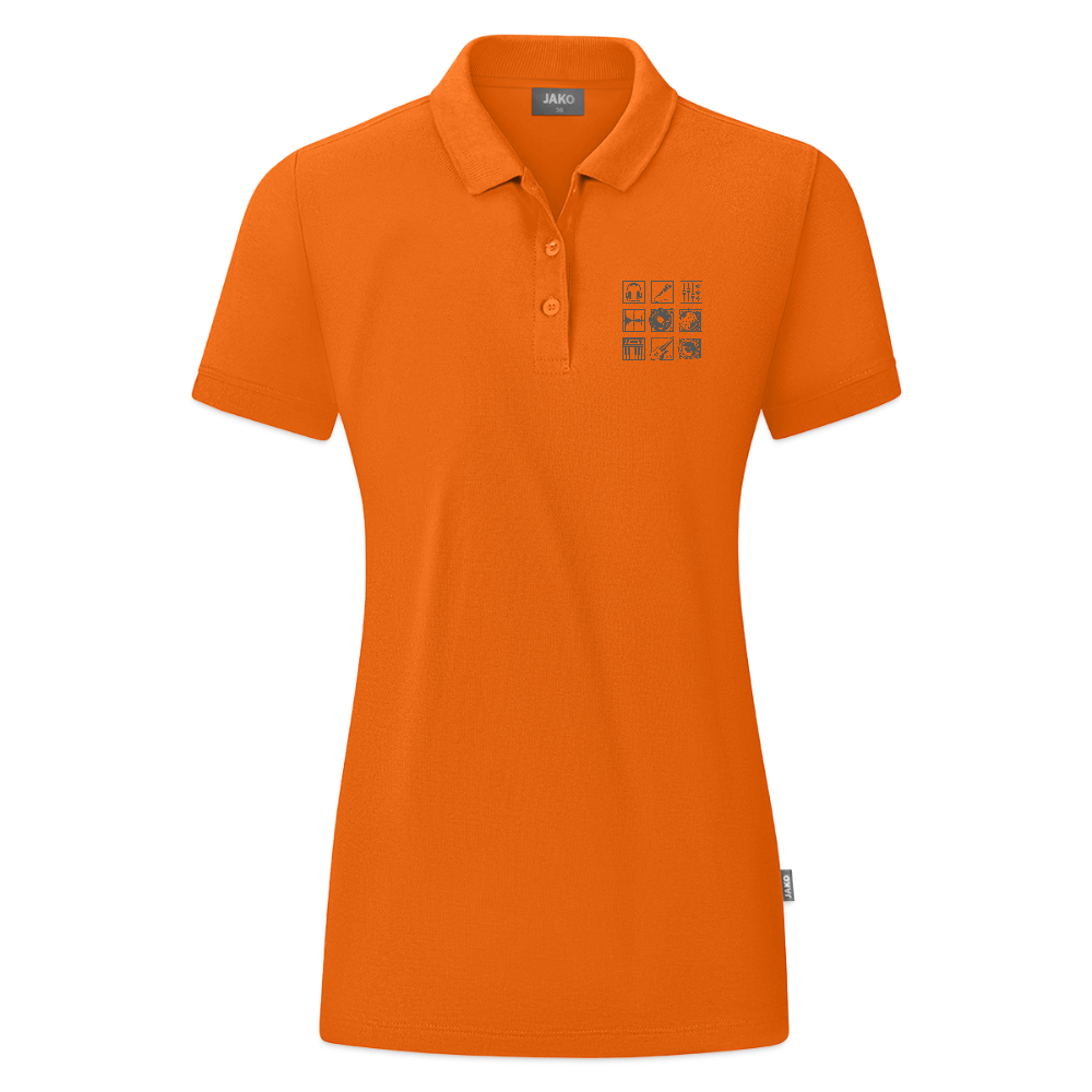 JAKO Vrouwen polo Organic - neonoranje