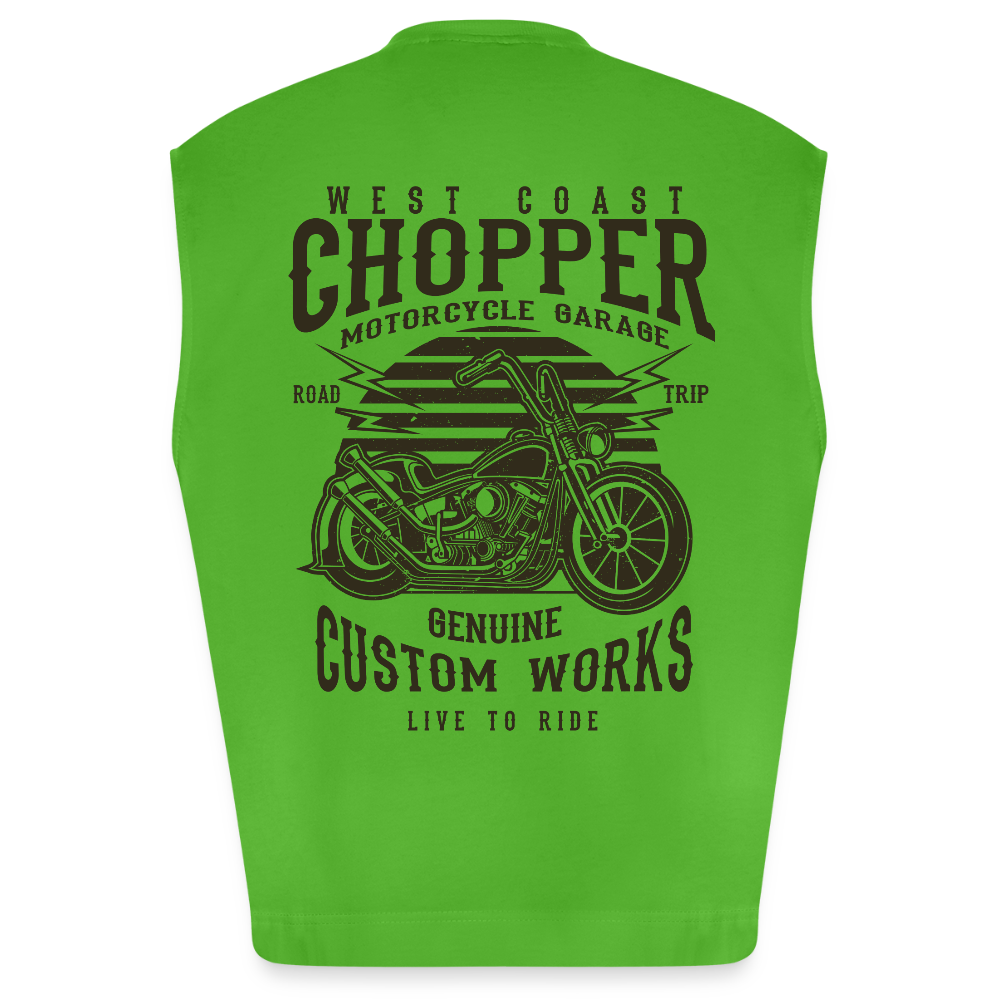 Heavyweight oversized organic tanktop made in EU Unisex - Apple Neon
