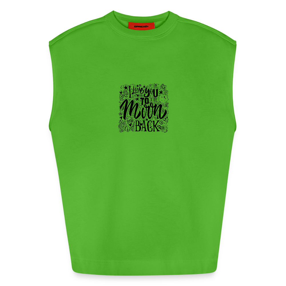 Heavyweight oversized organic tanktop made in EU Unisex - Apple Neon