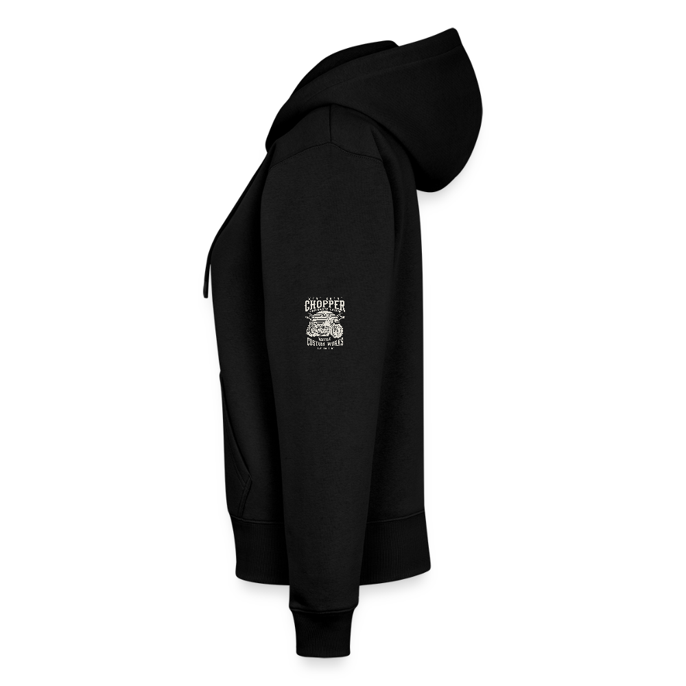 Vrouwenjack met capuchon Premium - zwart