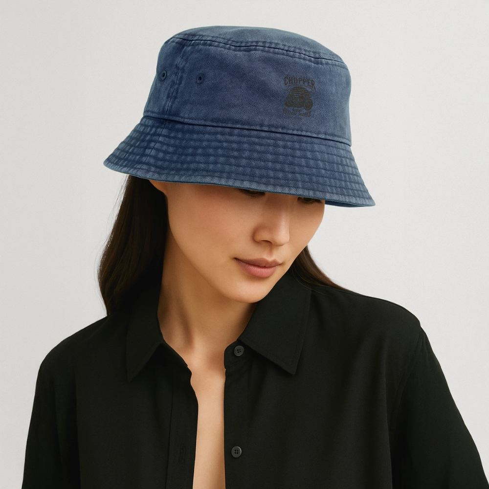 Vintage vissershoed - vintage denim