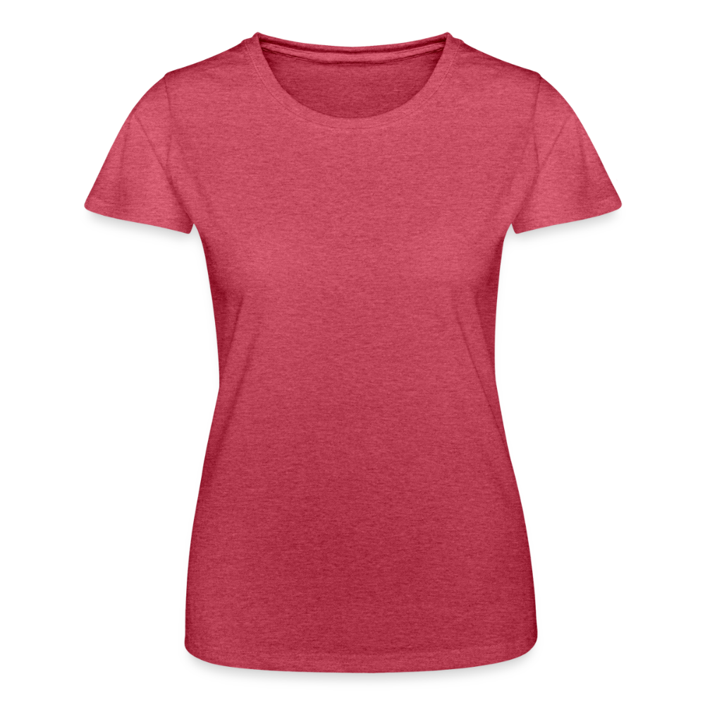 Vrouwen T-shirt van Fruit of the Loom - rood gemêleerd
