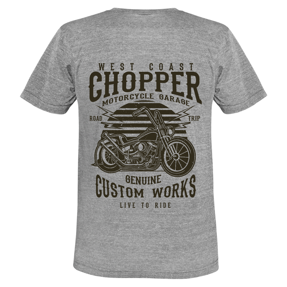 Unisex tri-blend T-shirt van Bella + Canvas - grijs gemêleerd