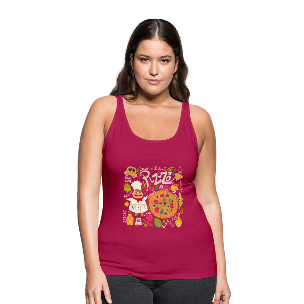 Vrouwen Premium tank top - donker roze