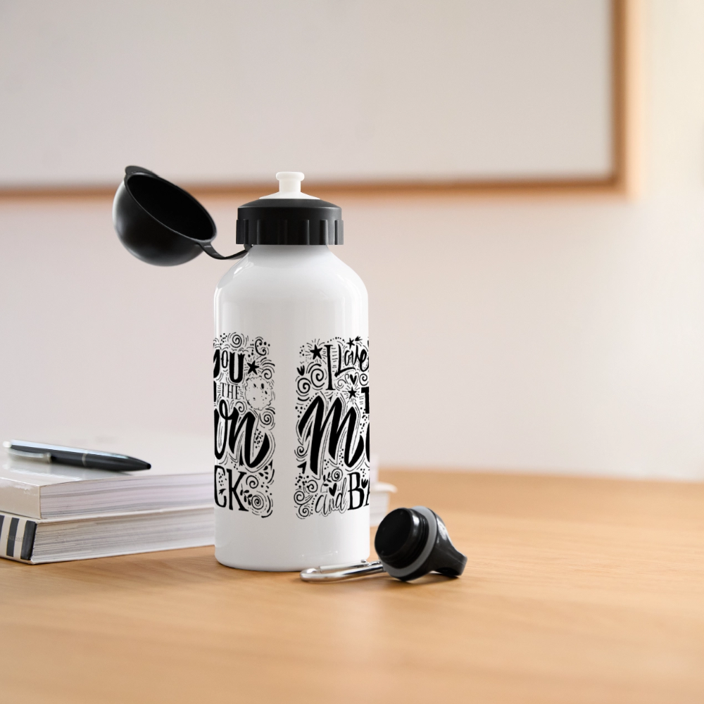 Drinkfles met verschillende sluitingen - wit
