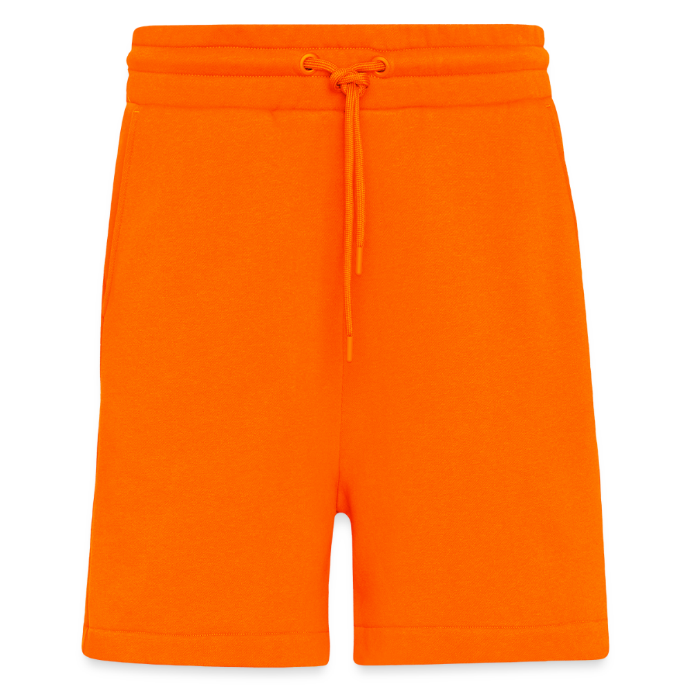 Organic relaxed shorts made in EU - SUNSET ORANGE