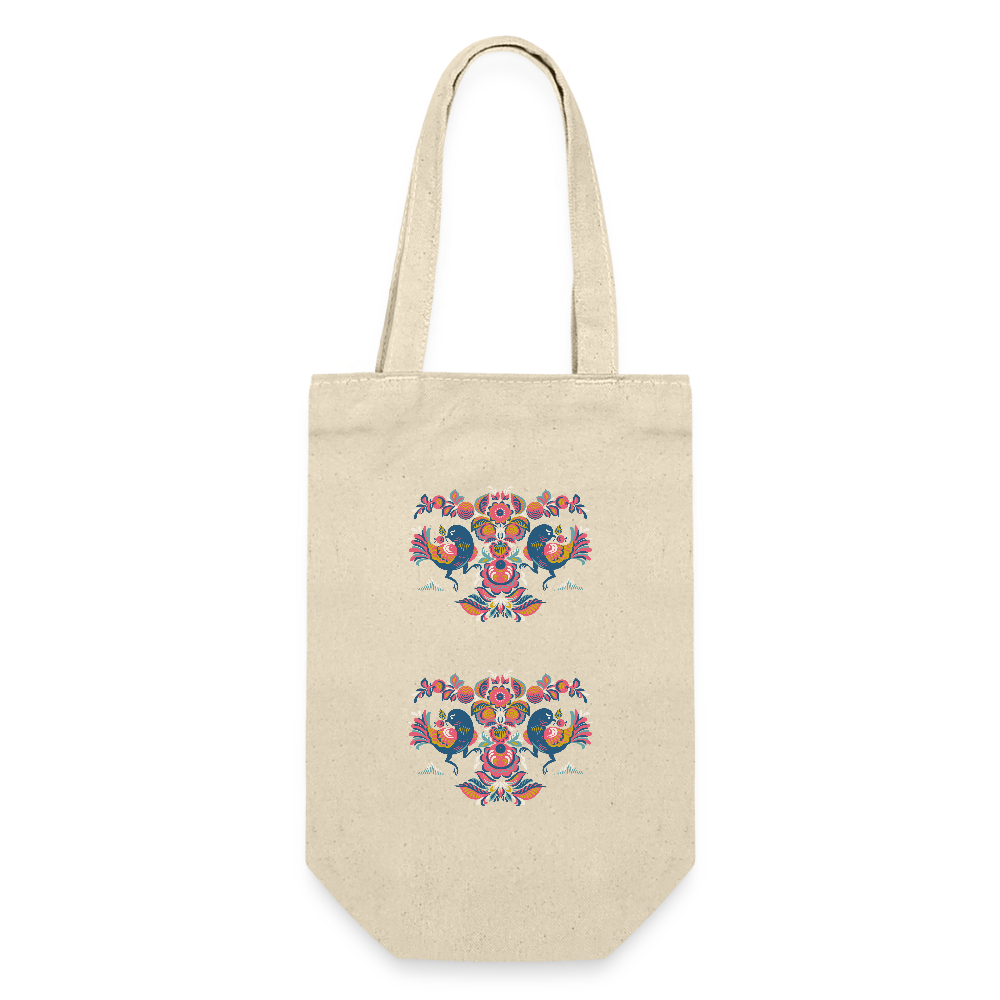 Cadeauzak voor flessen - nature