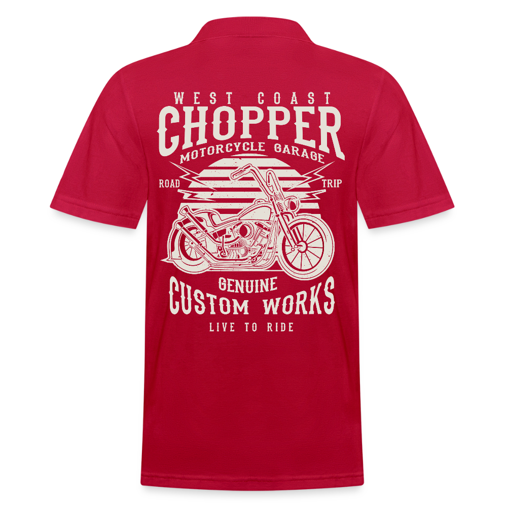 Mannen poloshirt - cherry red