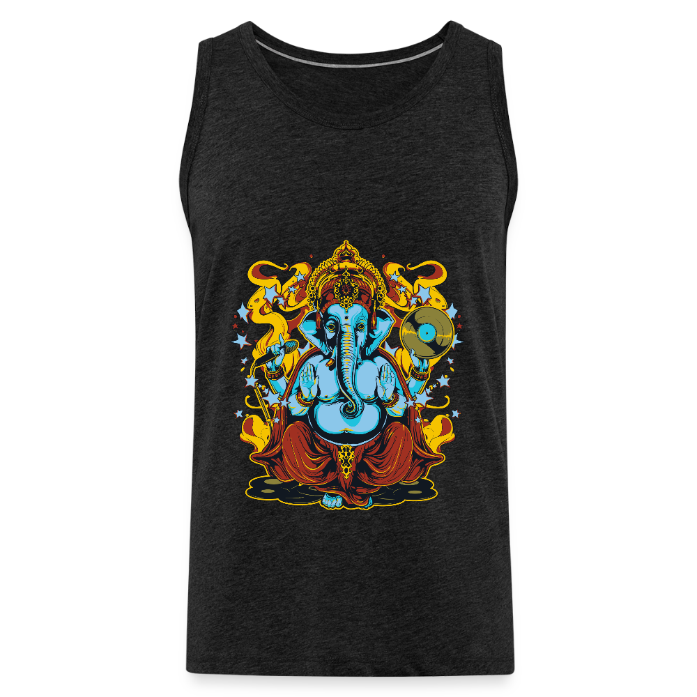 Mannen Premium tank top - houtskool