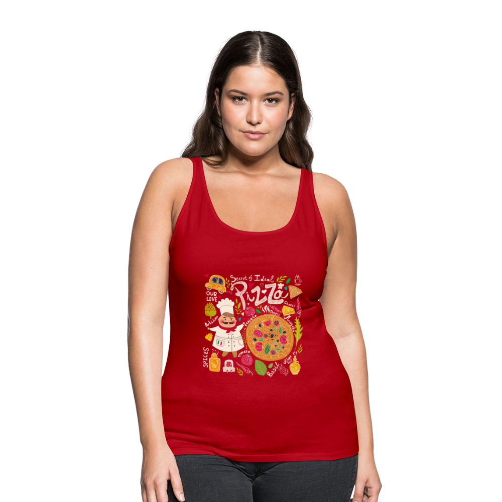 Vrouwen Premium tank top - rood