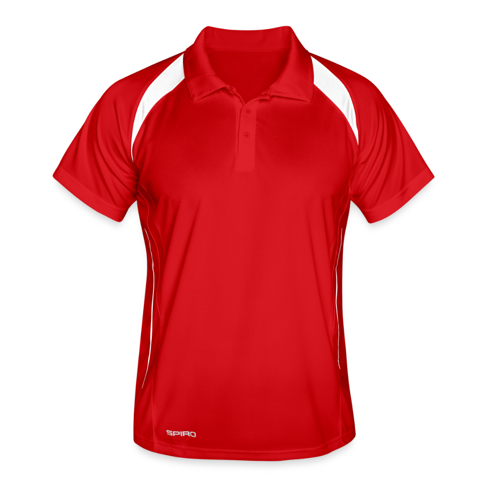 Mannen polo ademend - rood/wit