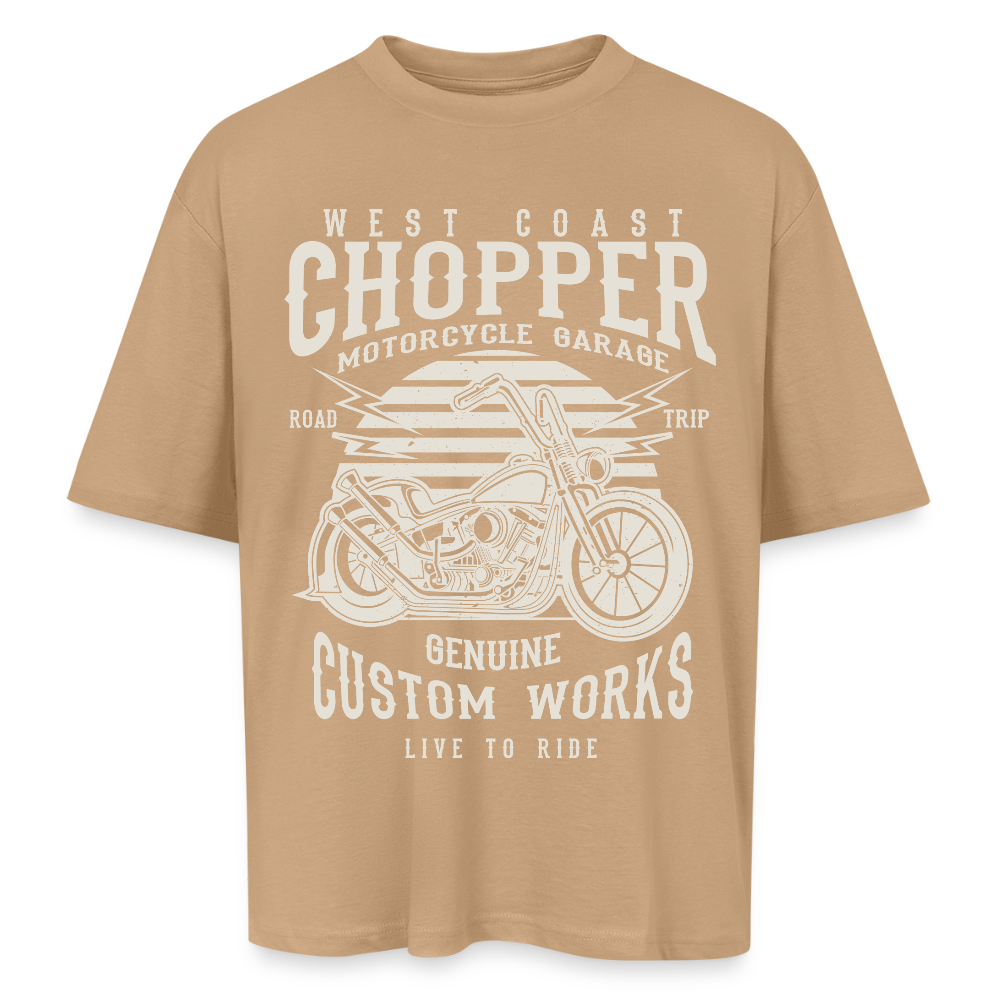 Oversized uniseks T-shirt - beige