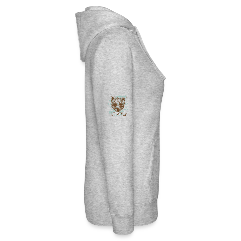 Vrouwenhoodie van Russell - grijs gemêleerd