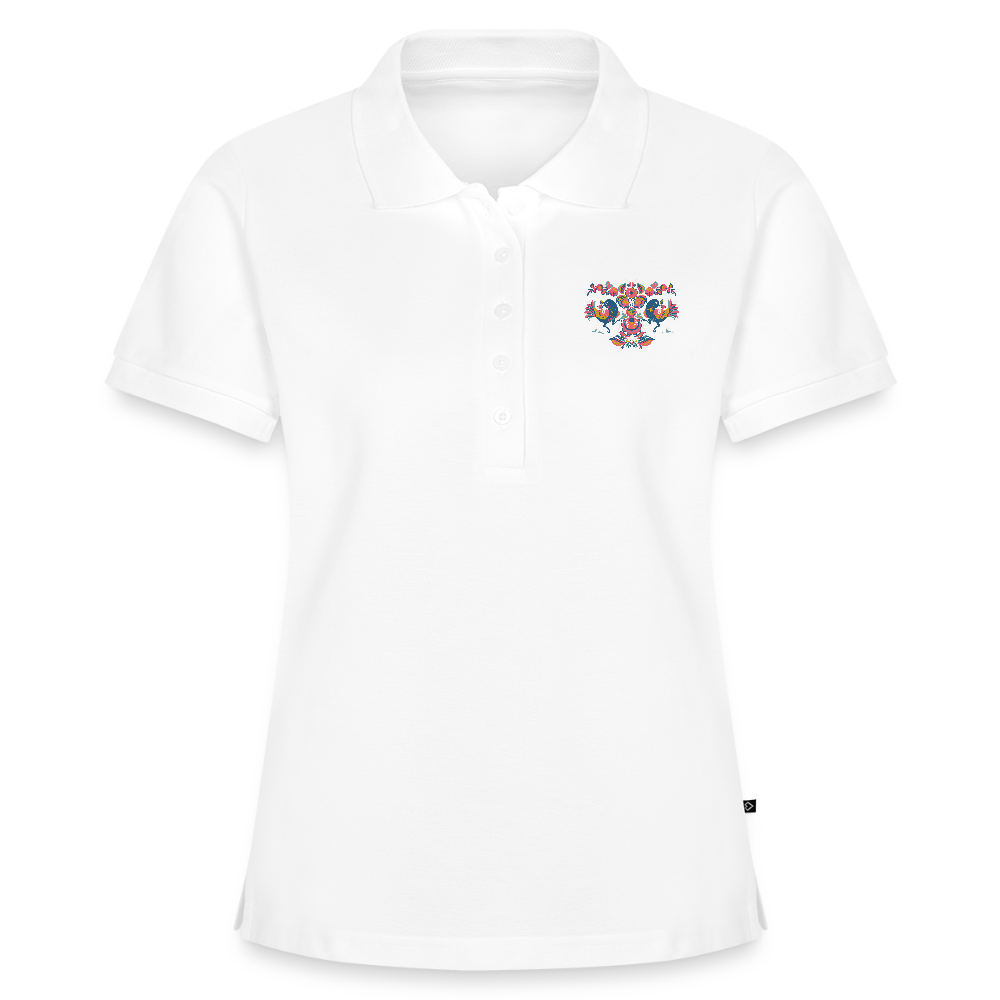 Vrouwen Premium Bio Poloshirt - wit