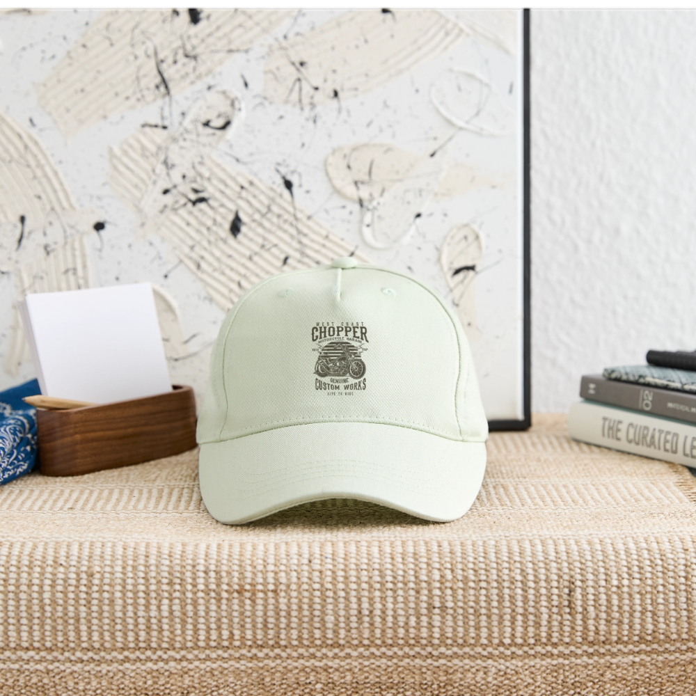 Bio kinder basecap - licht mintgroen
