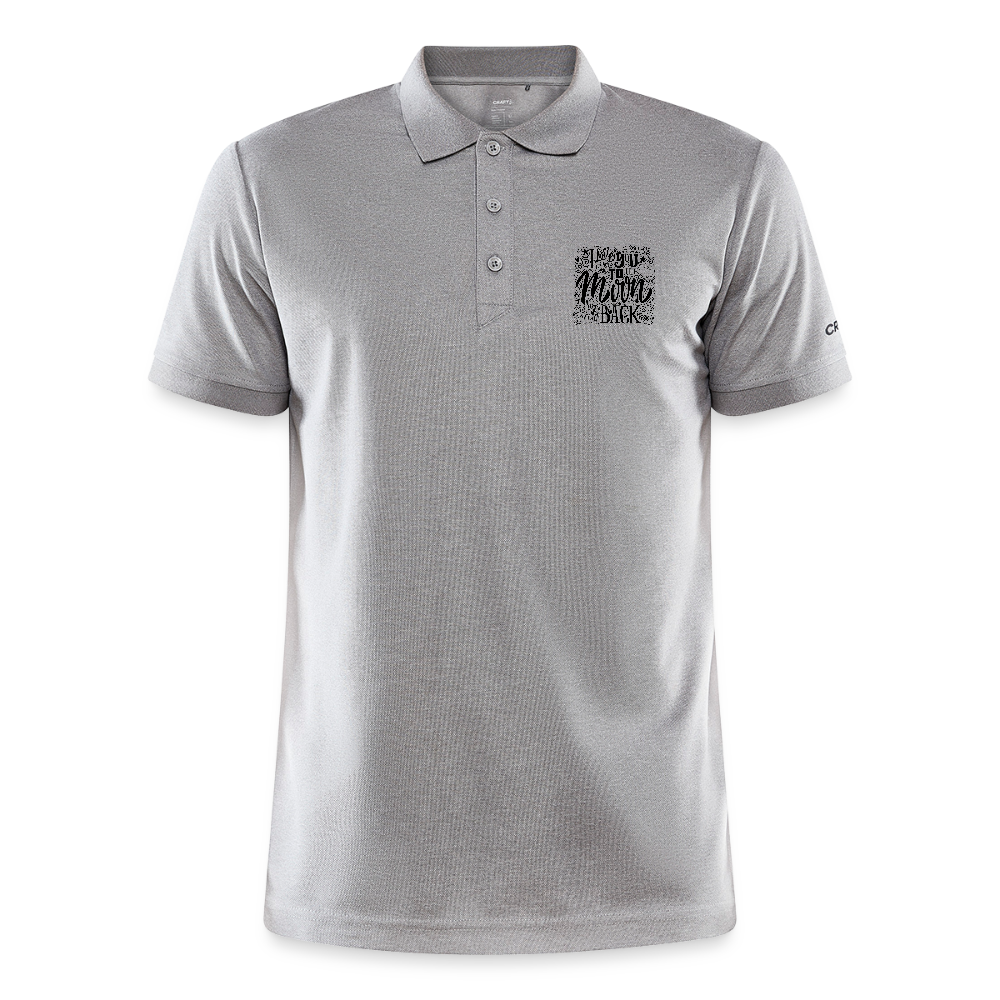 CRAFT Core Unify polo - grijs gemêleerd