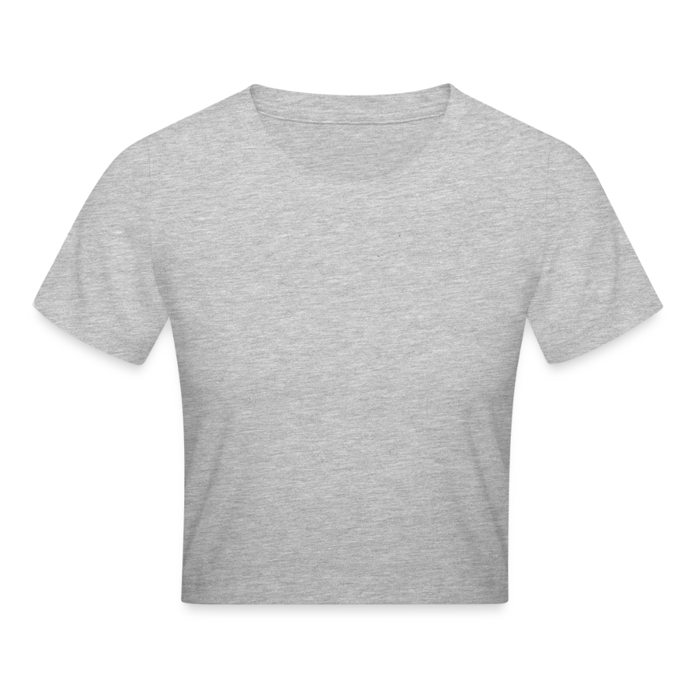 Cropped T-Shirt - grijs gemêleerd