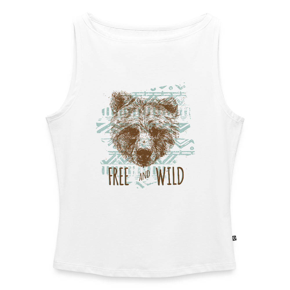 Vrouwen tanktop met U-hals - wit