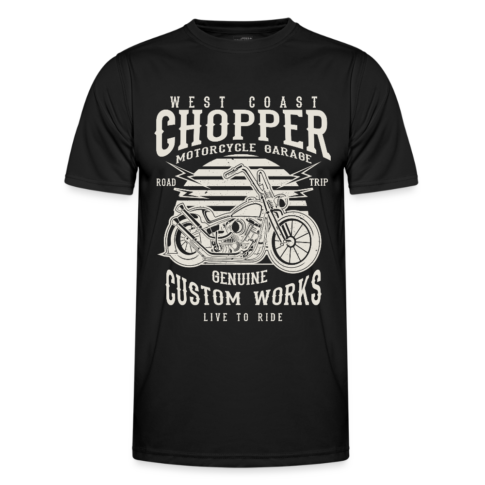 Functioneel T-shirt voor mannen - zwart