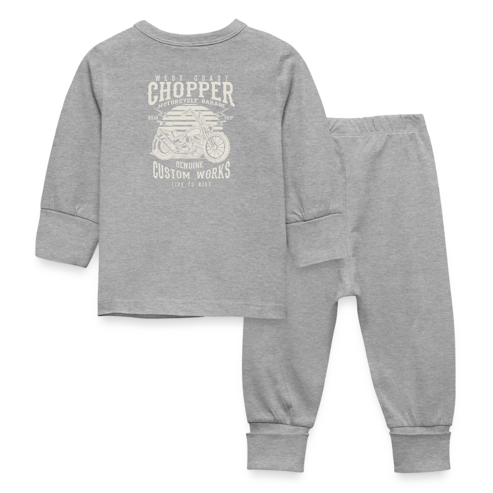 Baby-/kinderpyjama - grijs gemêleerd