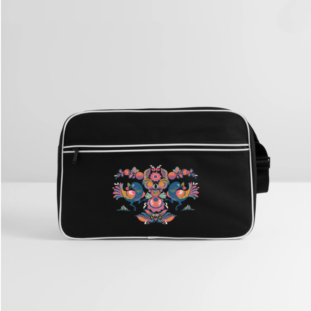 Retro-tas - zwart/wit