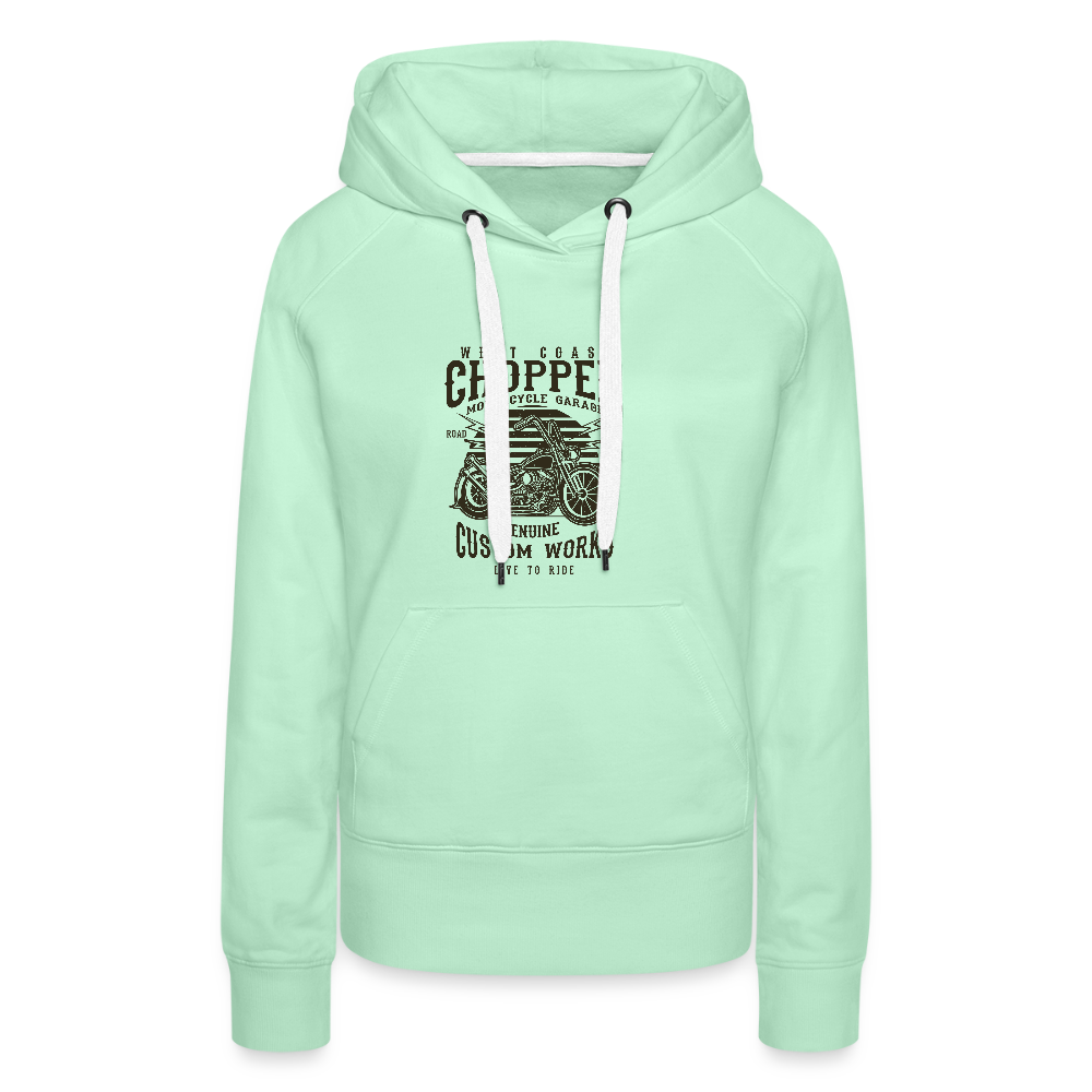 Vrouwen Premium hoodie - licht mintgroen