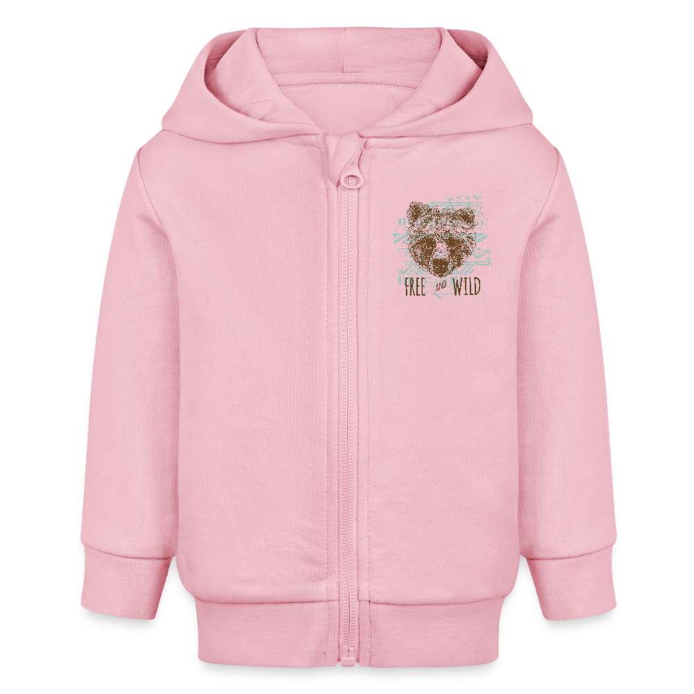 Stanley/Stella Bio zip-hoodie BABY CONNECTOR - lichtroze
