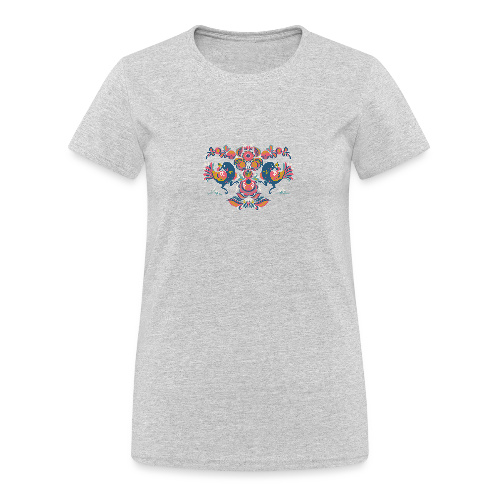 Vrouwen Gildan Heavy T-shirt - grijs gemêleerd