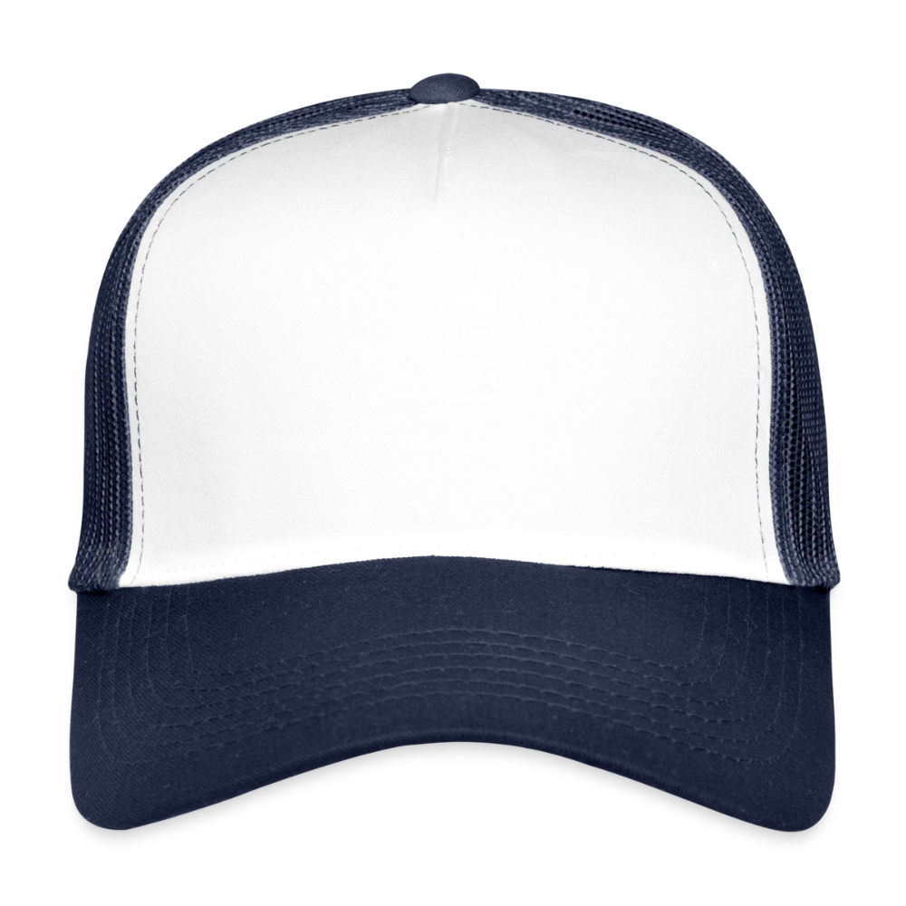 Trucker Cap - wit/navy