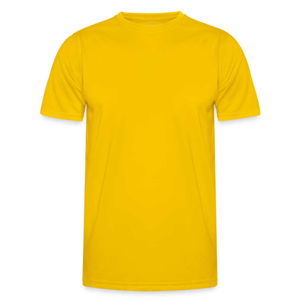 Functioneel T-shirt voor mannen - eigeel