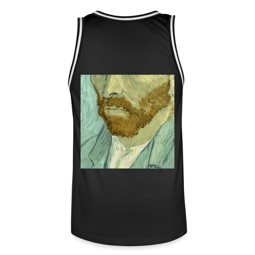 Mannen basketbal shirt - zwart/wit