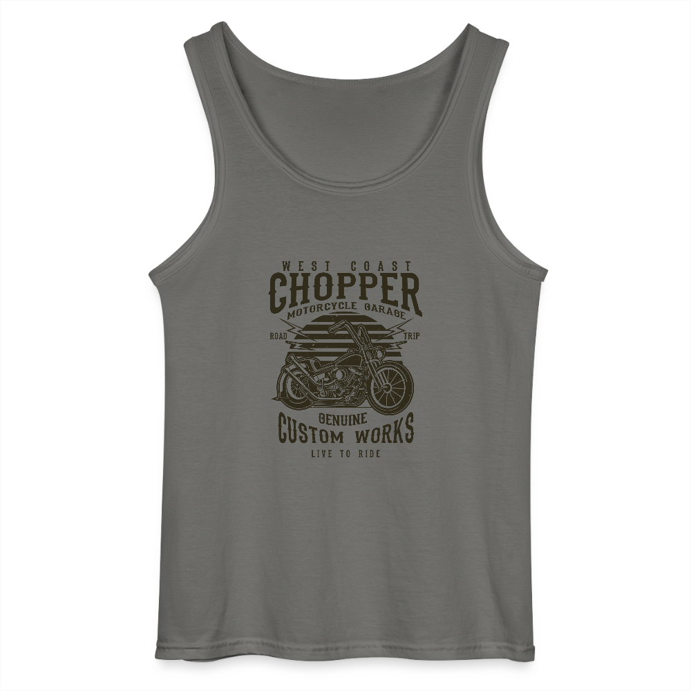 Gildan mannen tanktop - houtskool