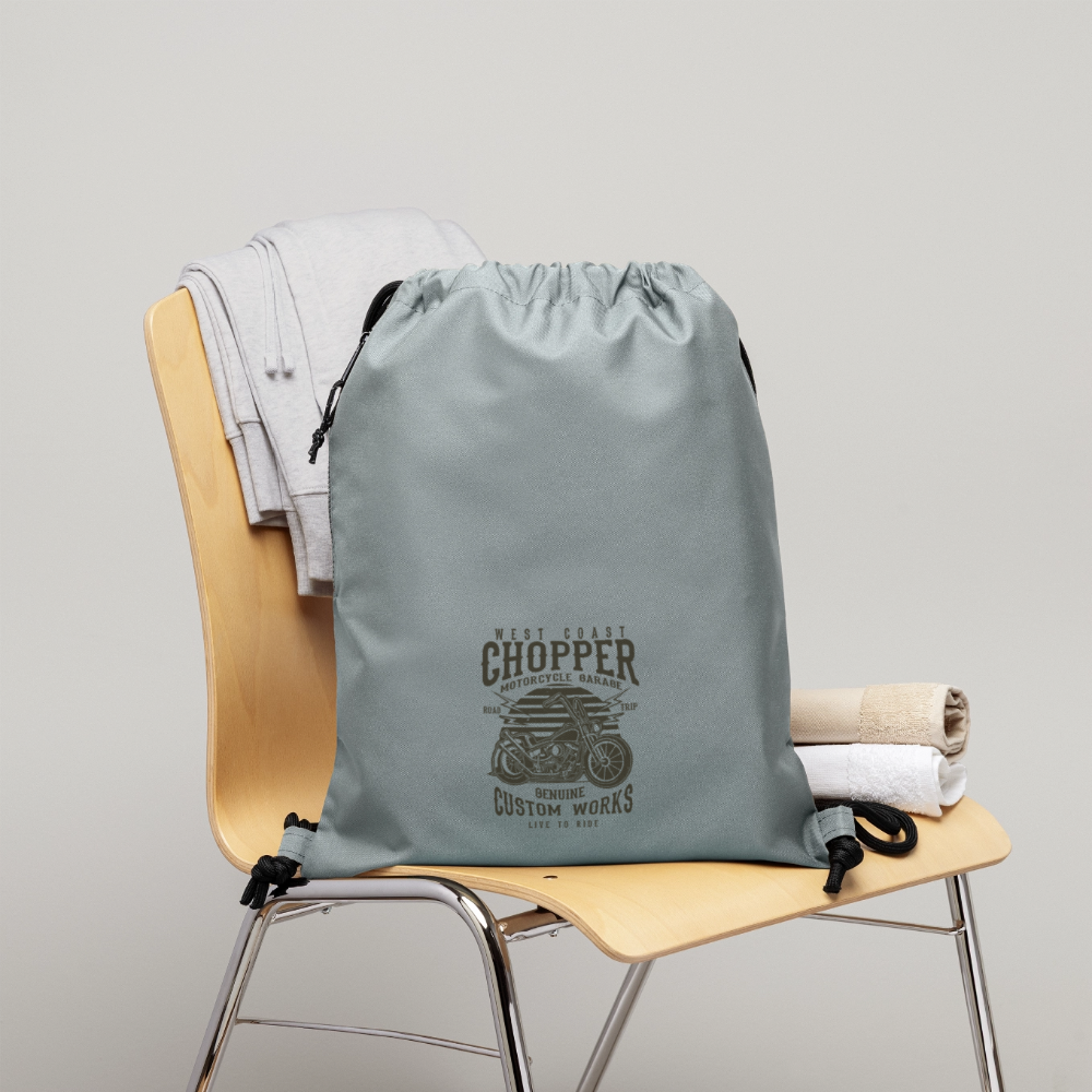 Gymtas van gerecycled materiaal - steengrijs mineral wash