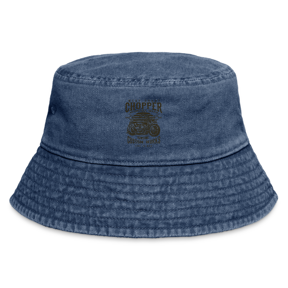 Vintage vissershoed - vintage denim