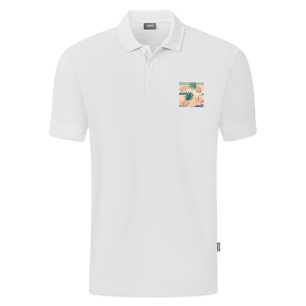 JAKO Mannen Polo Organic - wit