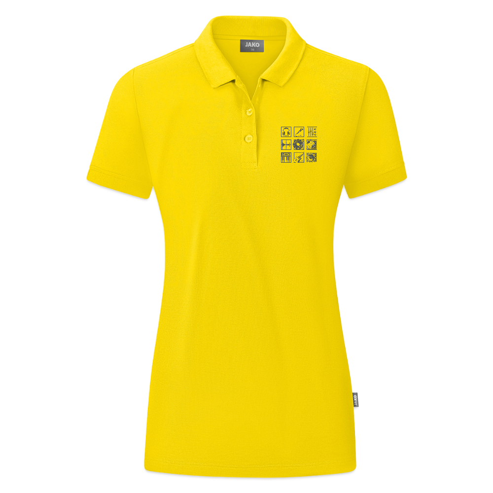 JAKO Vrouwen polo Organic - geel