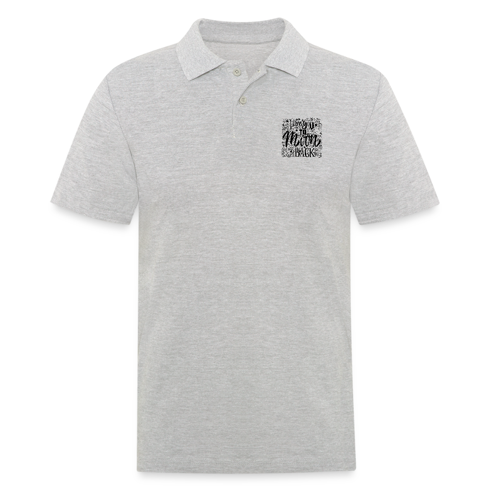 Mannen poloshirt - grijs gemêleerd
