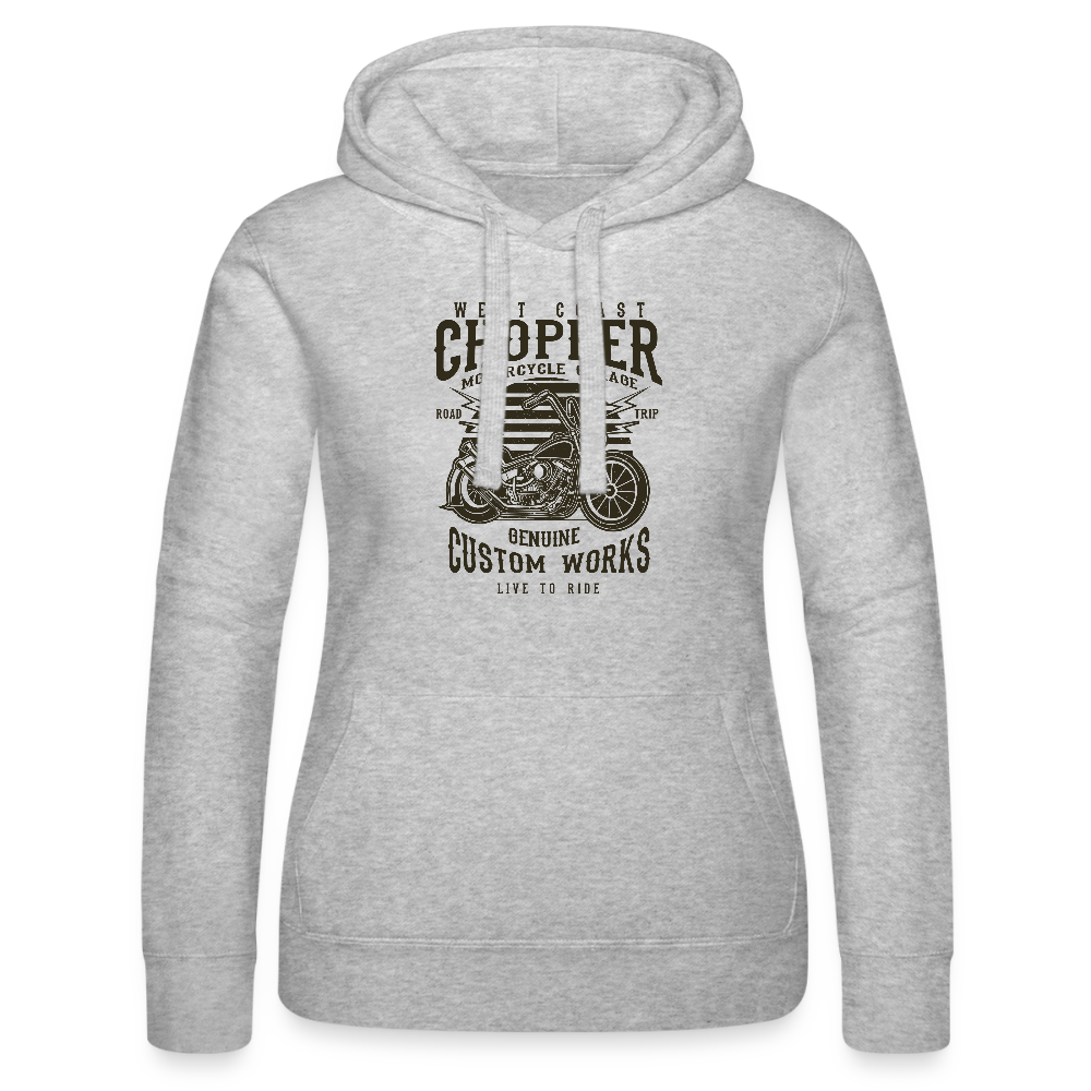 Vrouwenhoodie van Russell - grijs gemêleerd