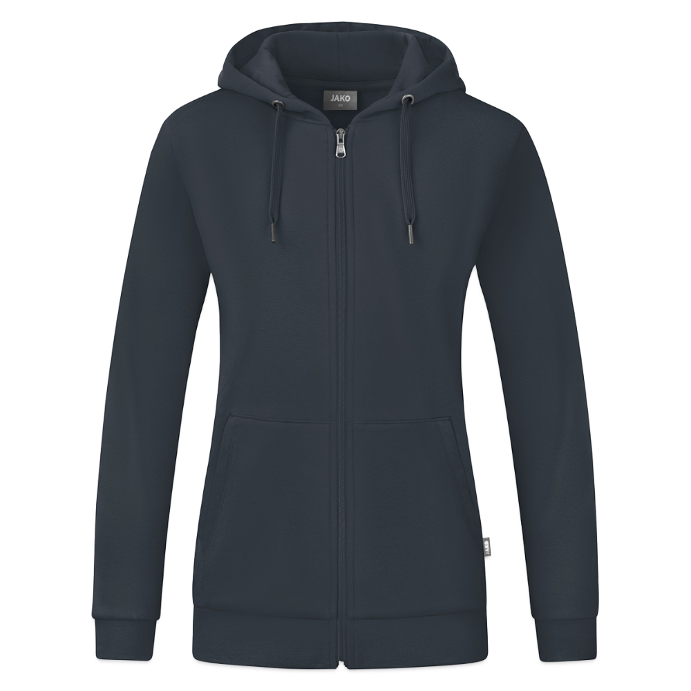 JAKO Vrouwen ziphoodie Organic - houtskool