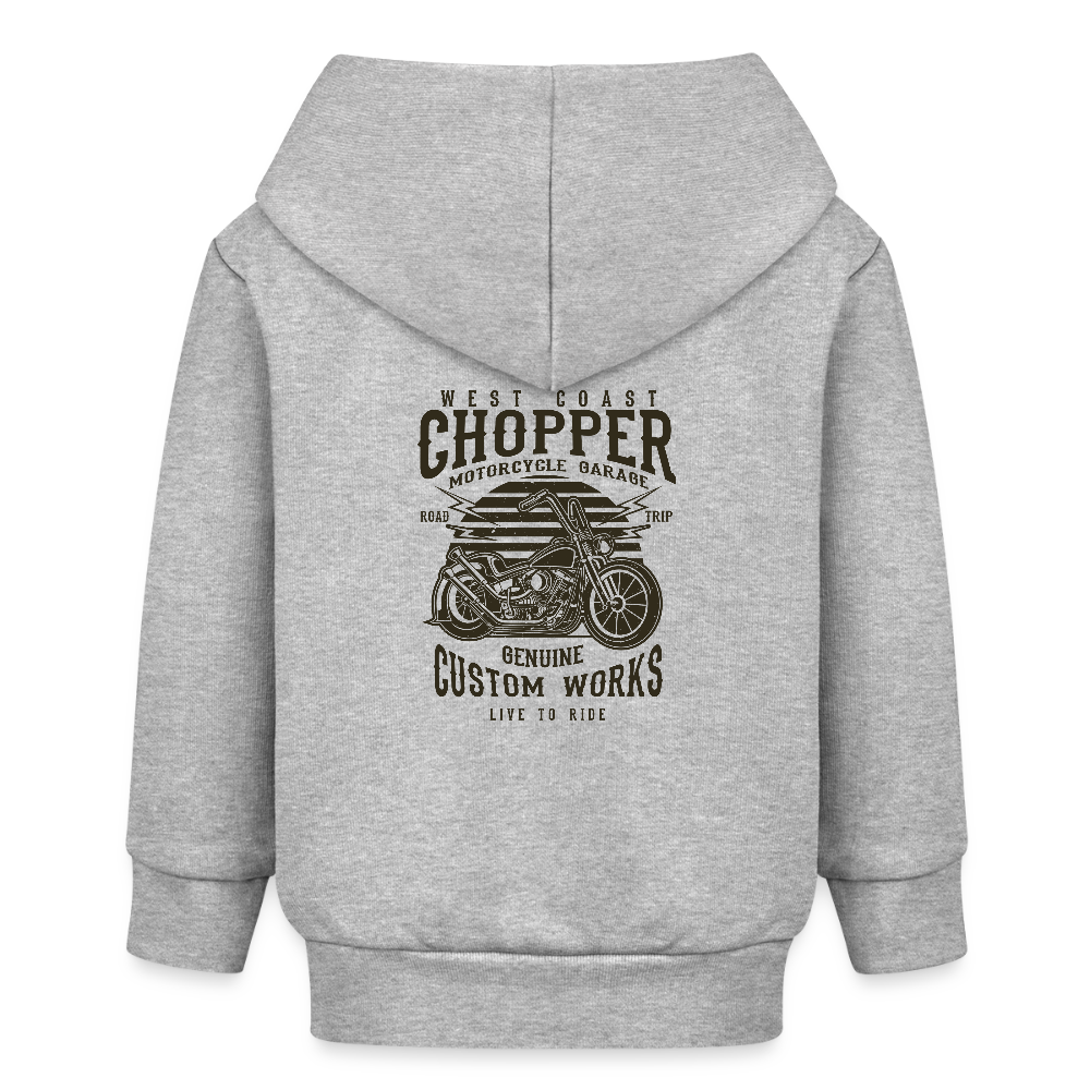 Stanley/Stella Bio zip-hoodie BABY CONNECTOR - grijs gemêleerd