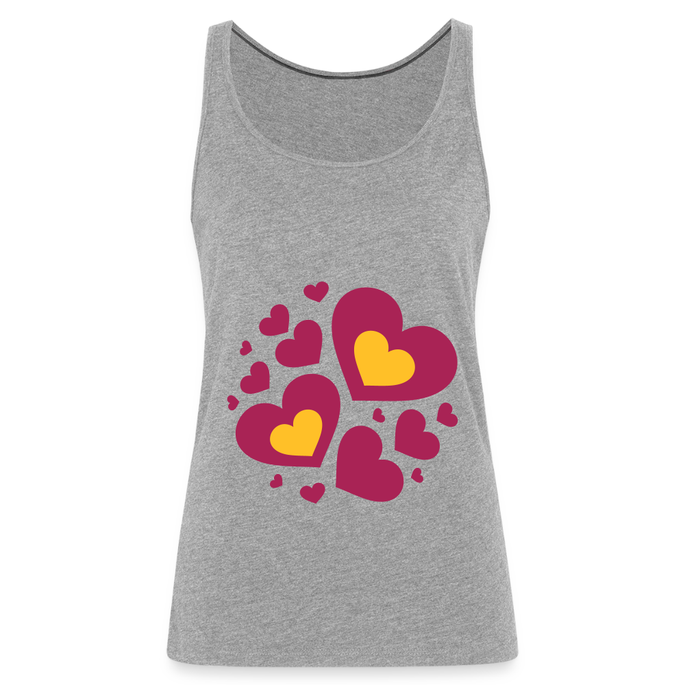 Vrouwen Premium tank top - grijs gemêleerd