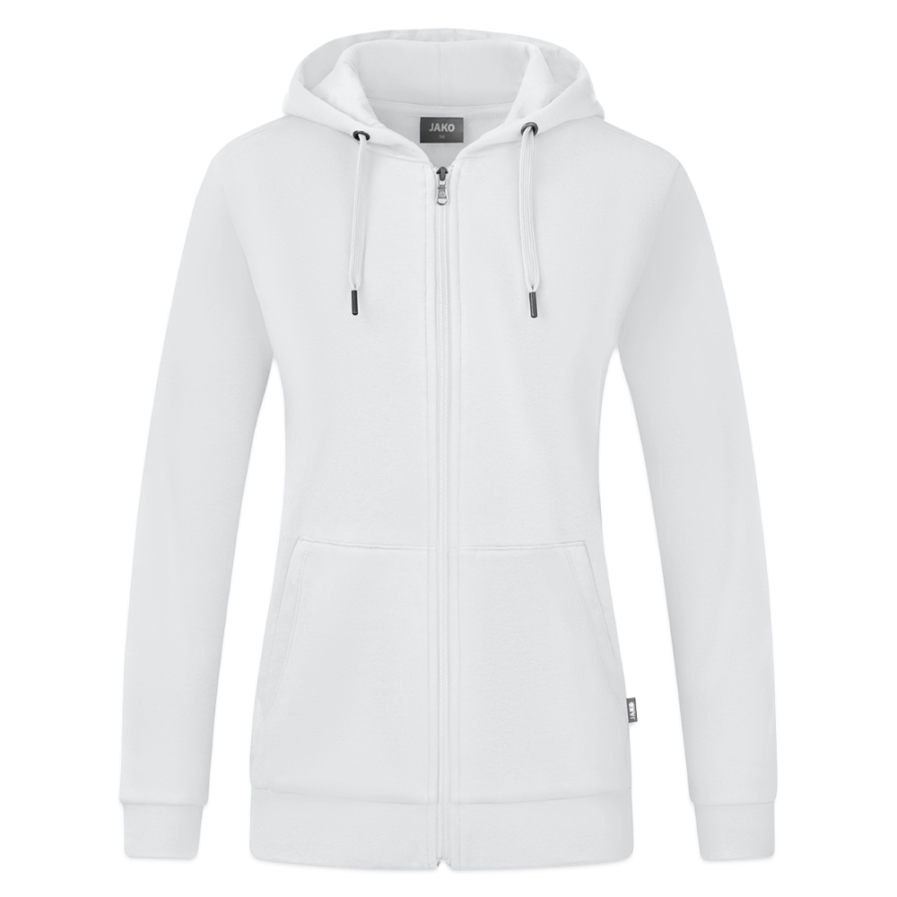 JAKO Vrouwen ziphoodie Organic - wit