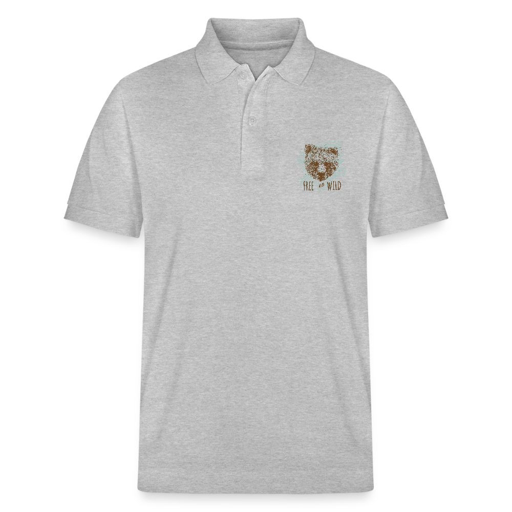 Stanley/Stella uniseks bio poloshirt PREPSTER - grijs gemêleerd