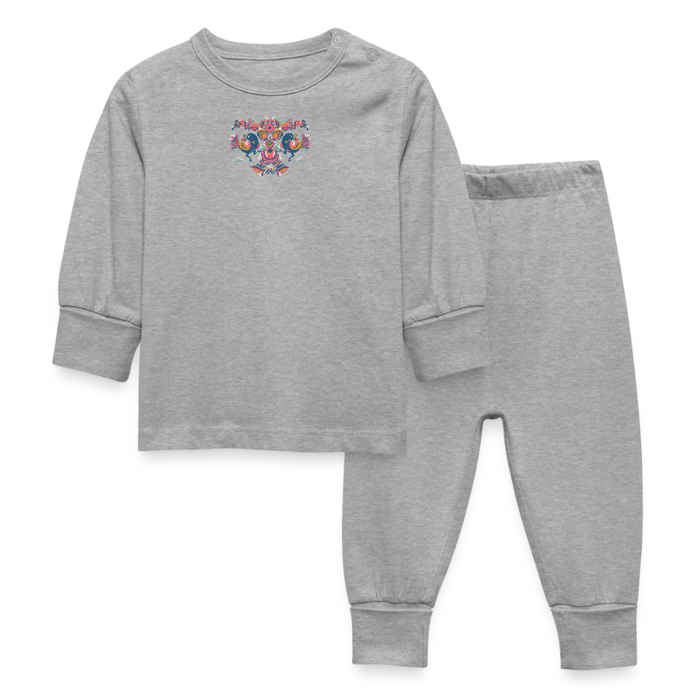 Baby-/kinderpyjama - grijs gemêleerd