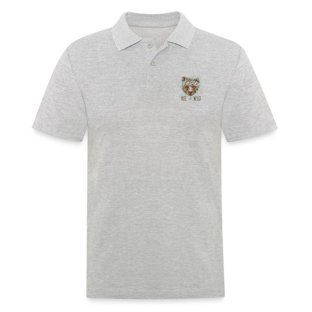 Mannen poloshirt - grijs gemêleerd