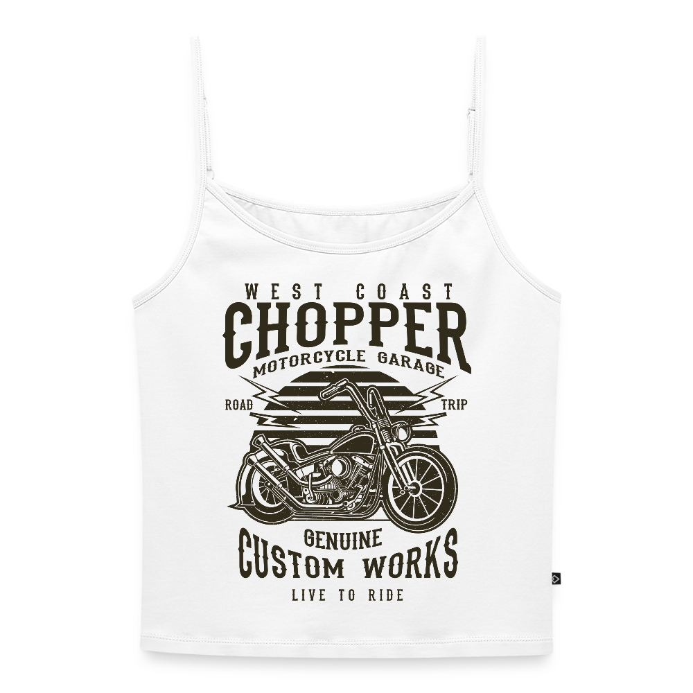 Vrouwen spaghetti-tanktop - wit