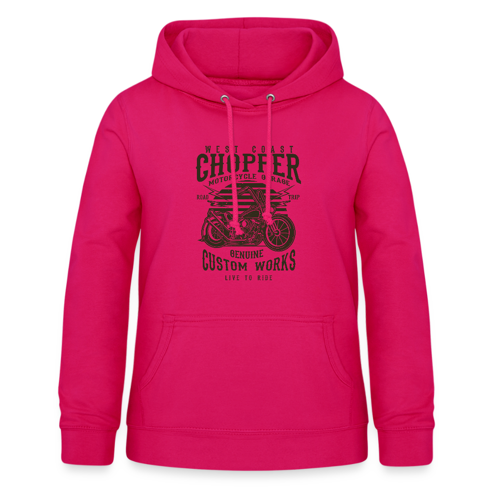 Vrouwen hoodie - donker roze
